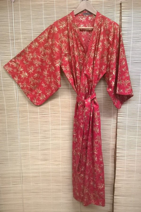 Damen-Kimono, rot-gold